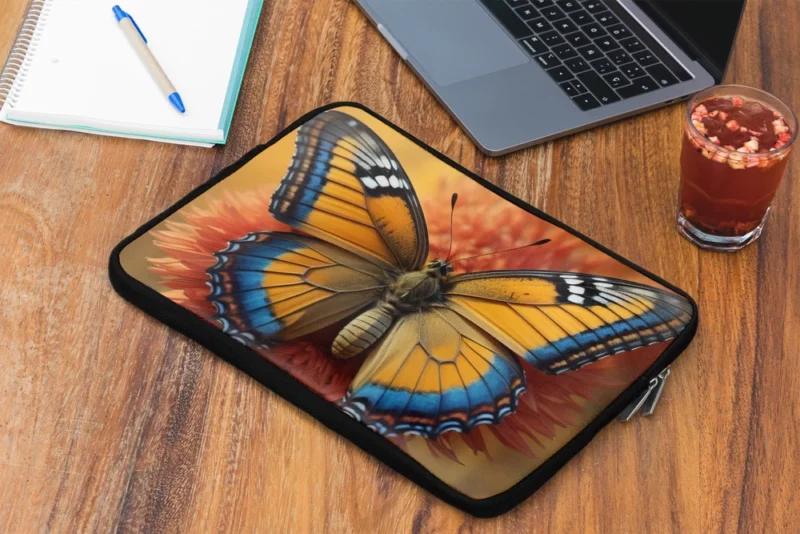 Butterfly Close Up Portrait Laptop Sleeve 2