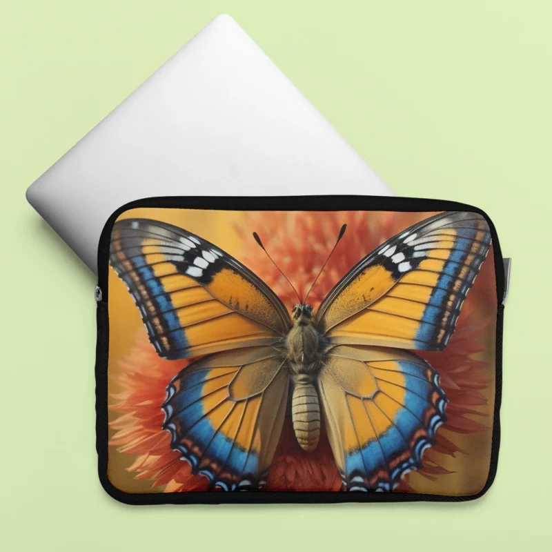 Butterfly Close-Up Portrait Laptop Sleeve