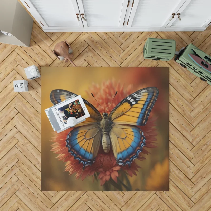 Butterfly Close-Up Portrait Rug