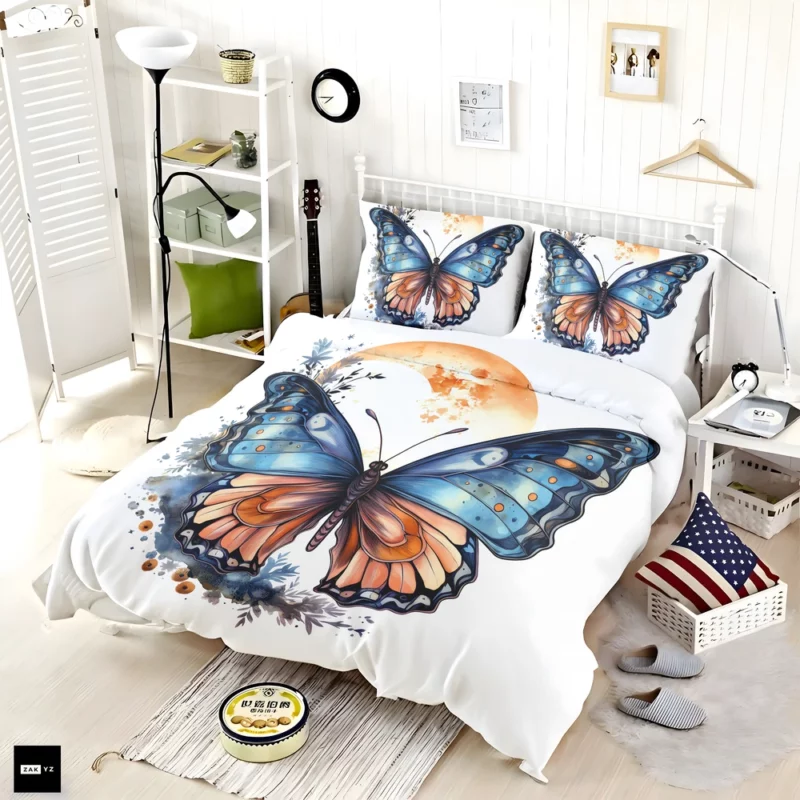 Butterfly Fairytale Illustration Bedding Set