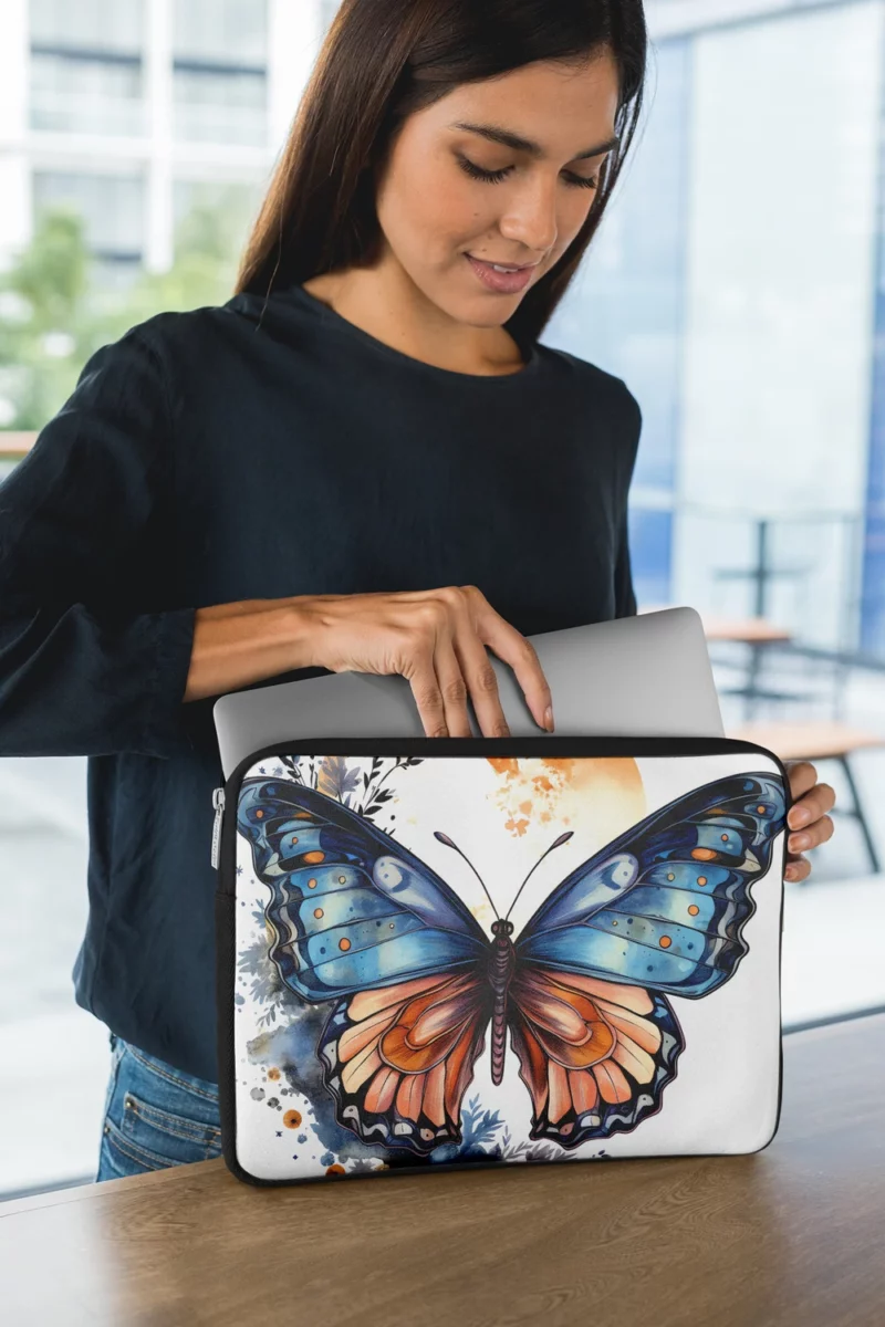 Butterfly Fairytale Illustration Laptop Sleeve 1