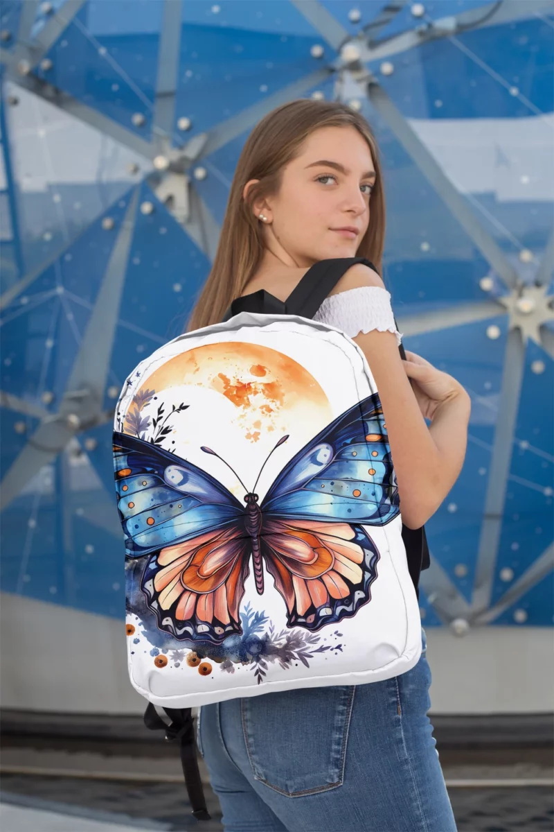 Butterfly Fairytale Illustration Minimalist Backpack 2