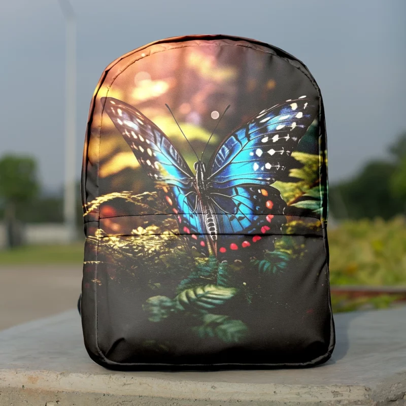 Butterfly in the Flowers Minimalist Backpack