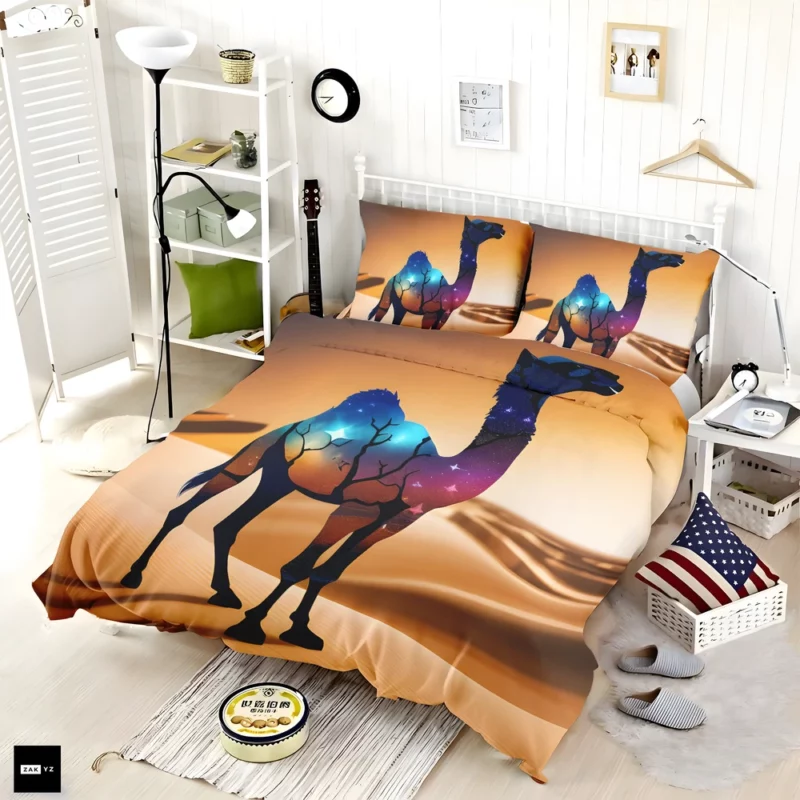 Camel in Desert Bedding Set