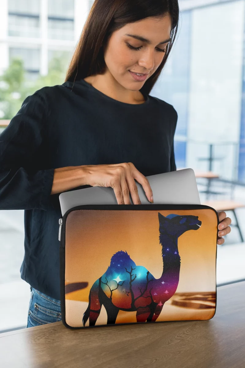 Camel in Desert Laptop Sleeve 1