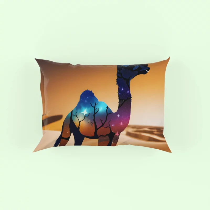 Camel in Desert Pillow Case