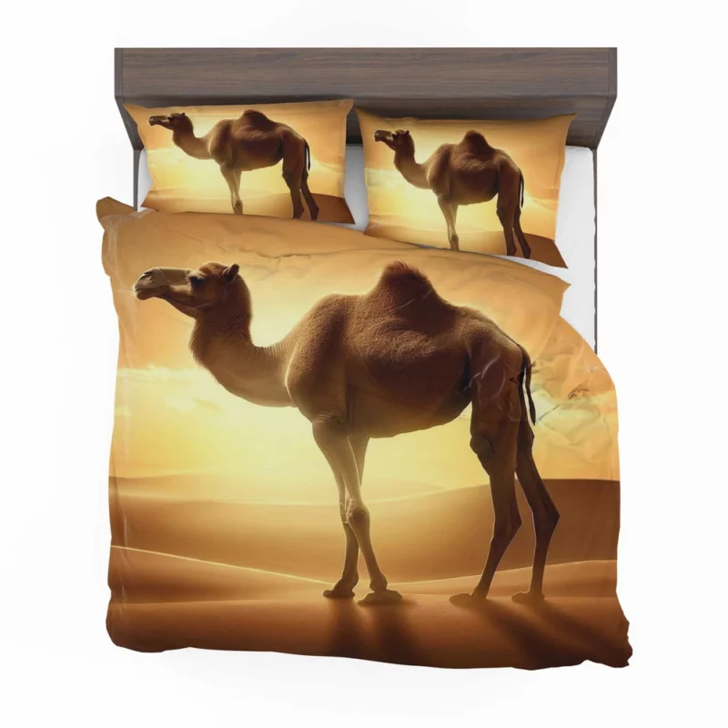 Camel in Desert Sunset Bedding Set 2