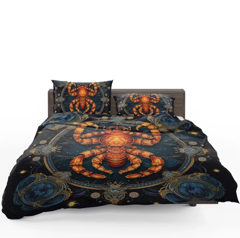 Cancer Zodiac Crab Art Bedding Set 1