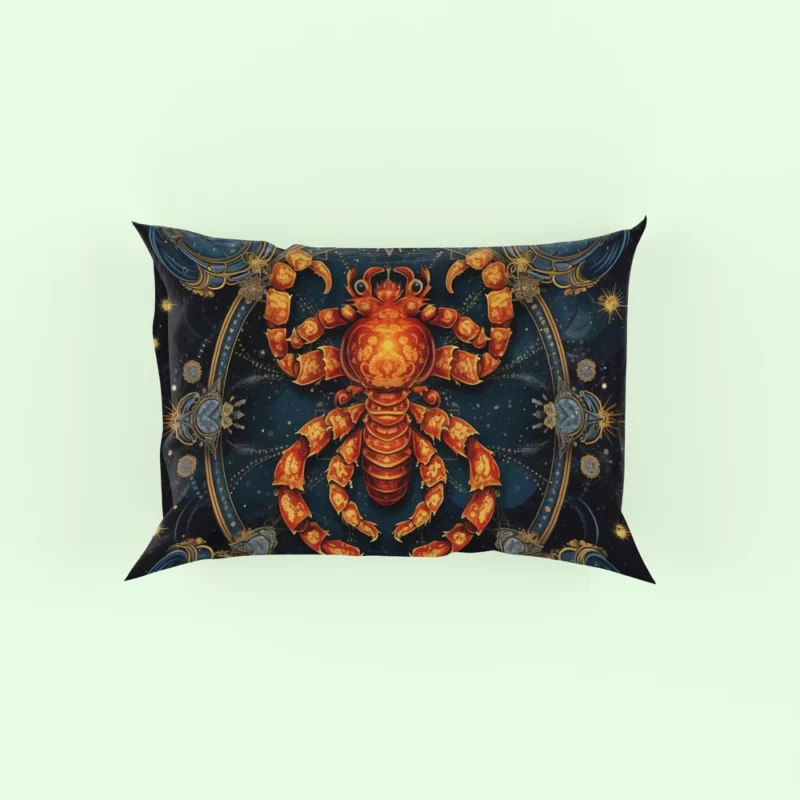 Cancer Zodiac Crab Art Pillow Case