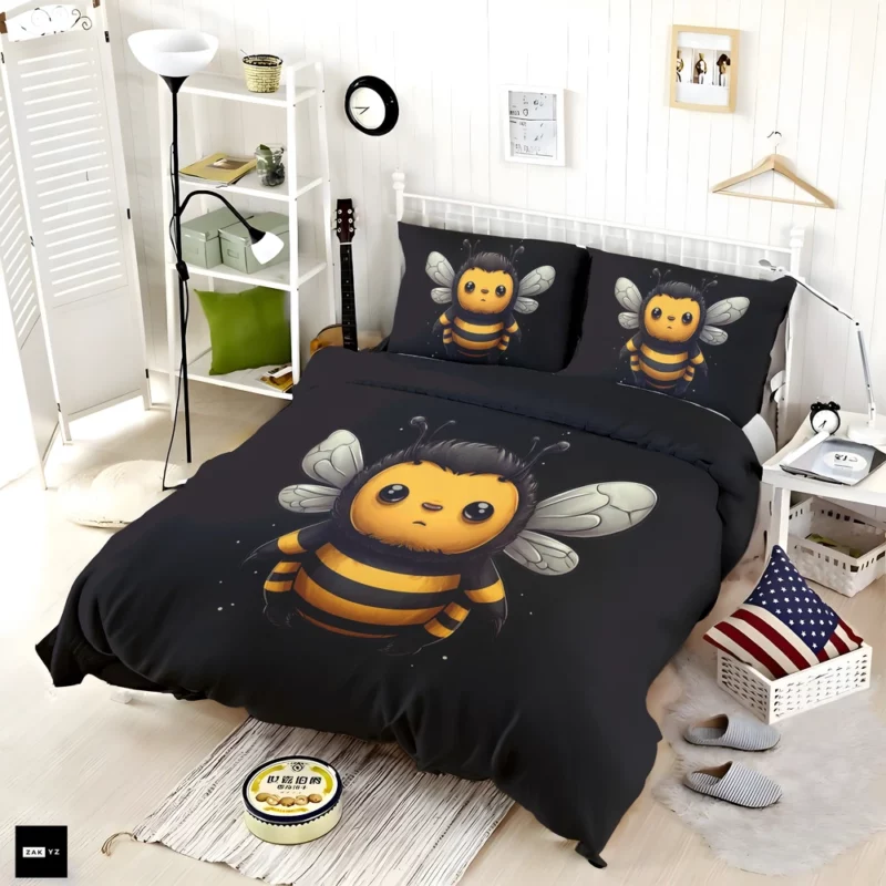 Candy Land Bee Illustration Bedding Set