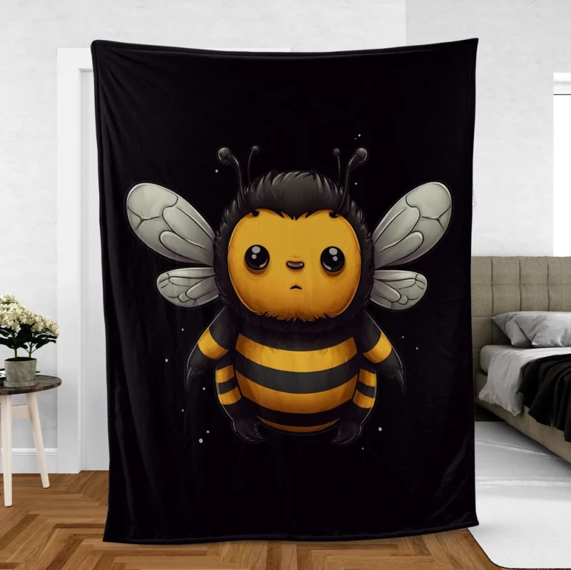 Candy Land Bee Illustration Fleece Blanket