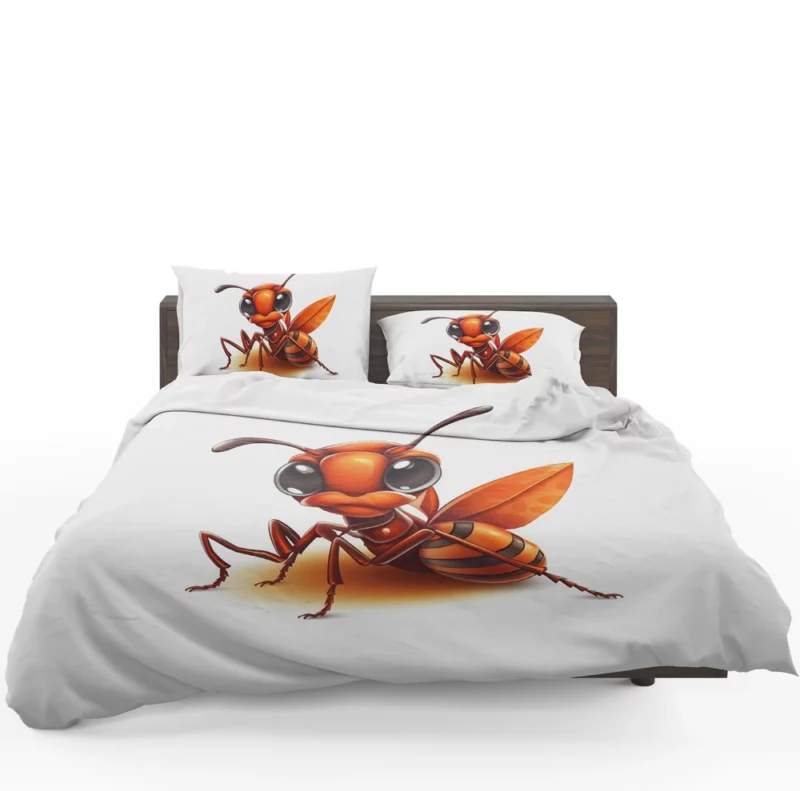 Cartoon Ant Logo Bedding Set 1