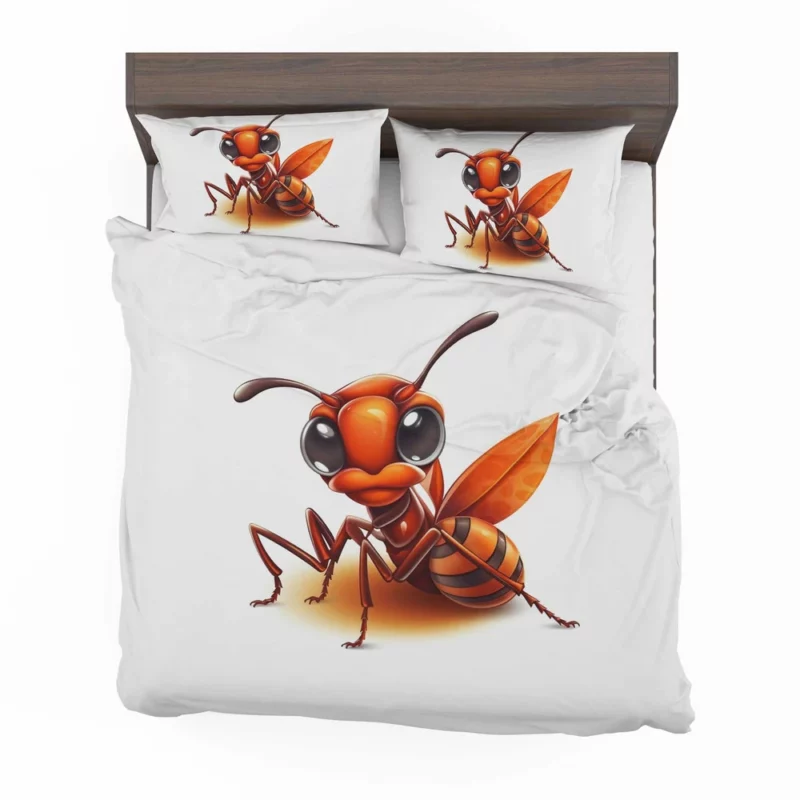 Cartoon Ant Logo Bedding Set 2