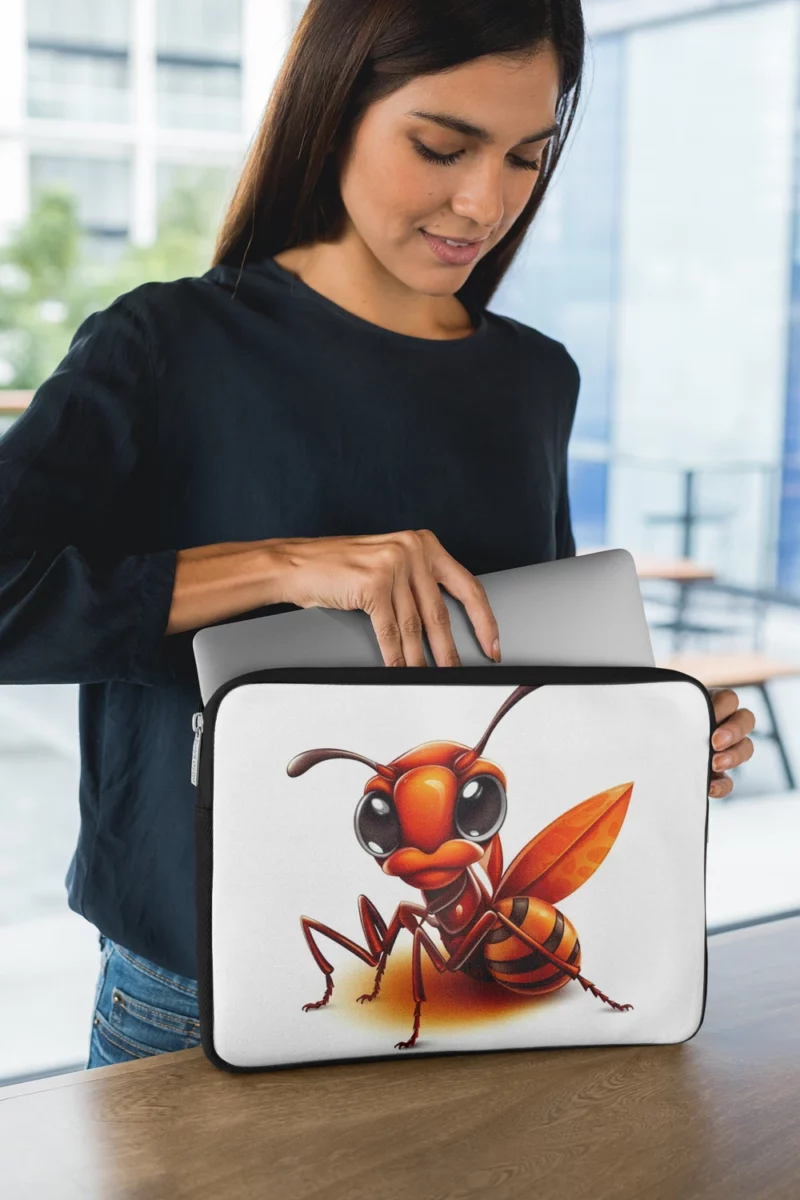 Cartoon Ant Logo Laptop Sleeve 1