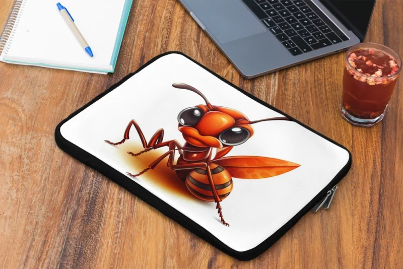 Cartoon Ant Logo Laptop Sleeve 2