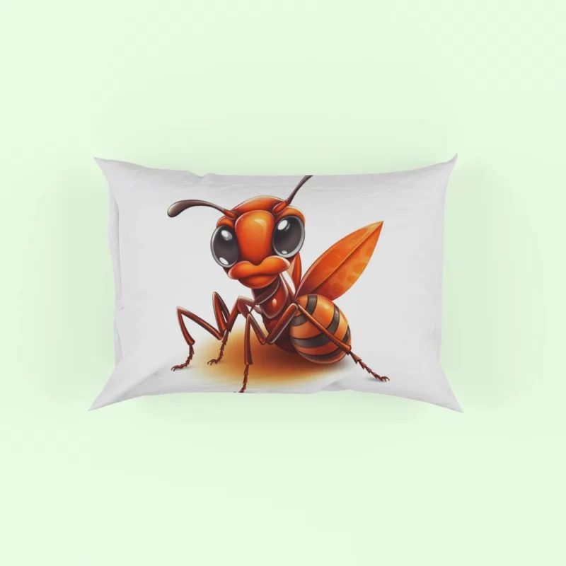 Cartoon Ant Logo Pillow Case