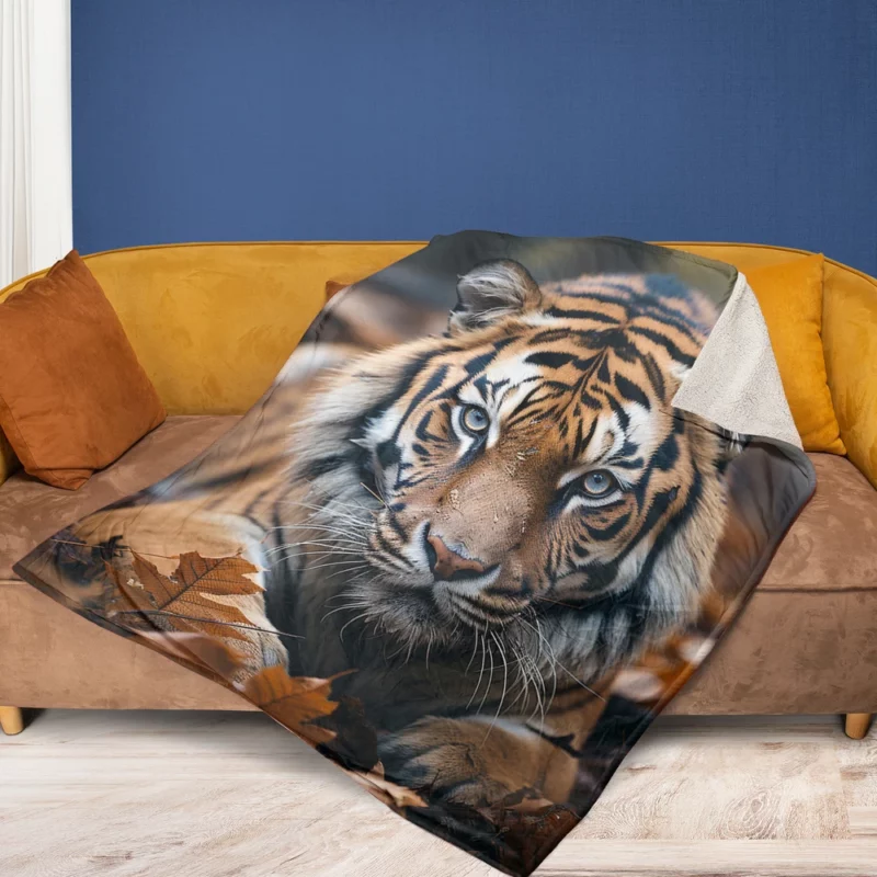 Celebrating the Majesty of Bengal Tigers Fleece Blanket 1