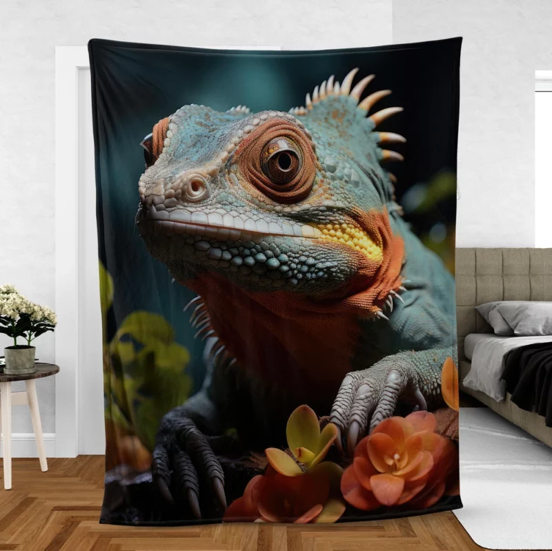 Chameleon Rainforest Artistry Fleece Blanket
