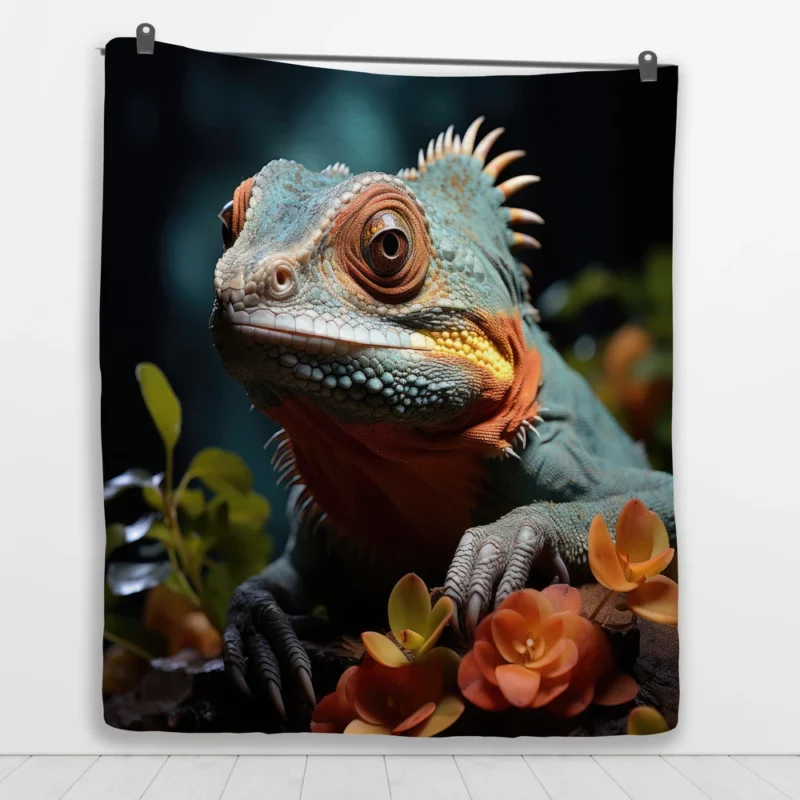 Chameleon Rainforest Artistry Quilt Blanket 1