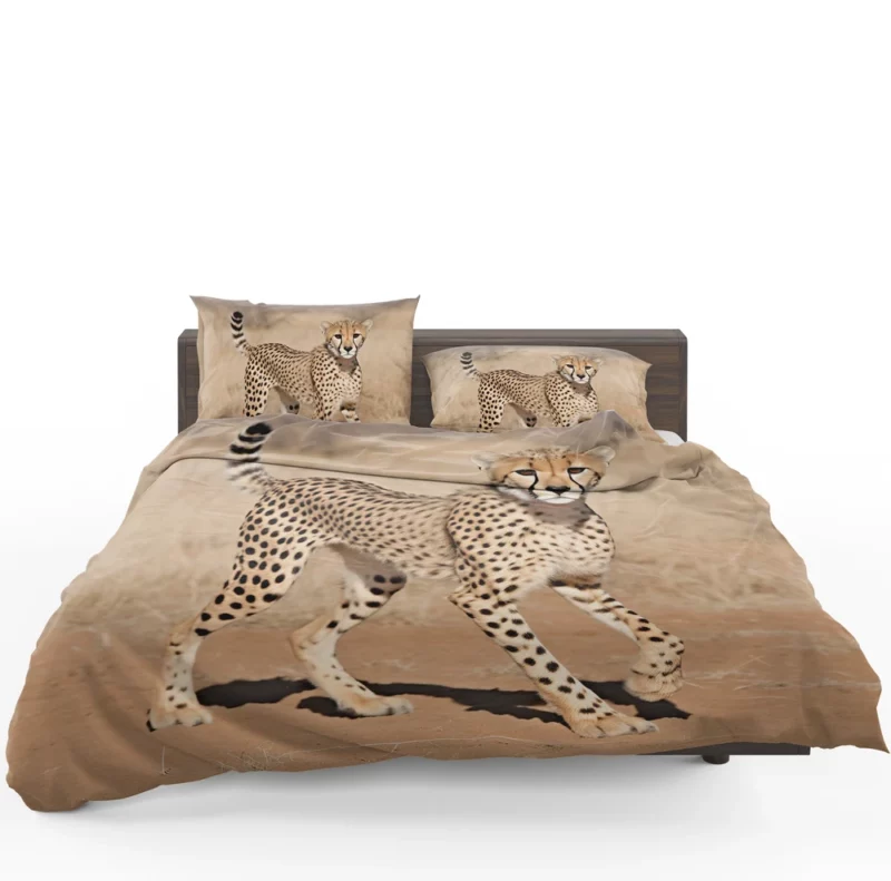 Cheetah Running Artwork Bedding Set 1