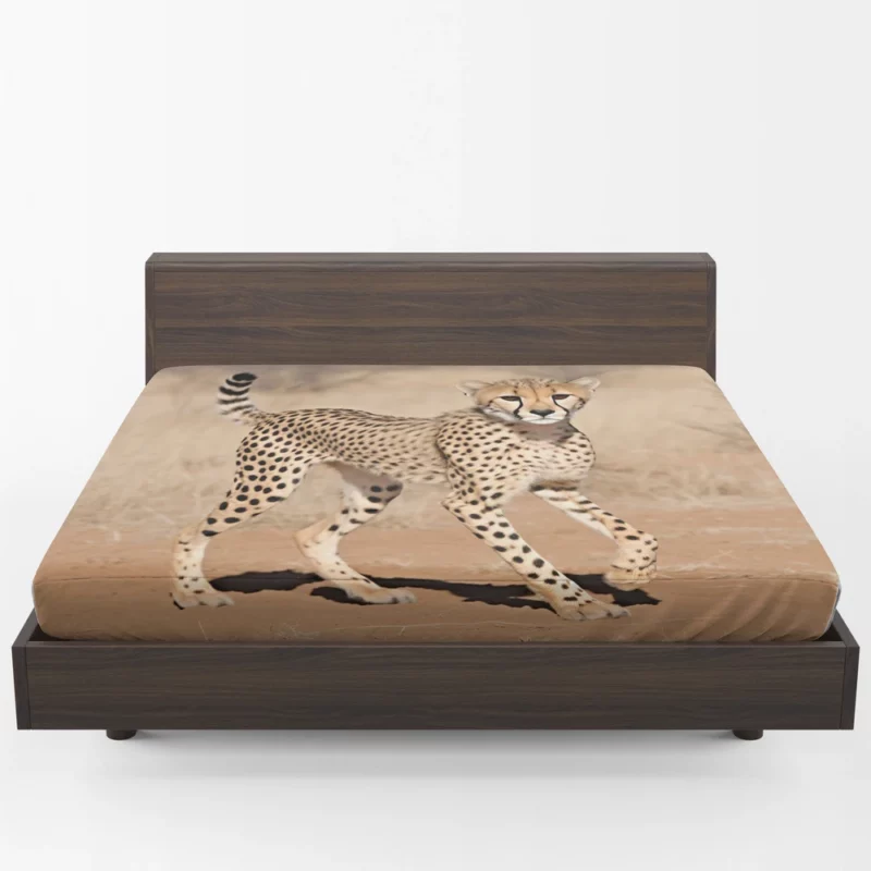 Cheetah Running Artwork Fitted Sheet 1