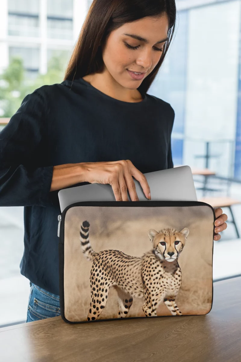 Cheetah Running Artwork Laptop Sleeve 1