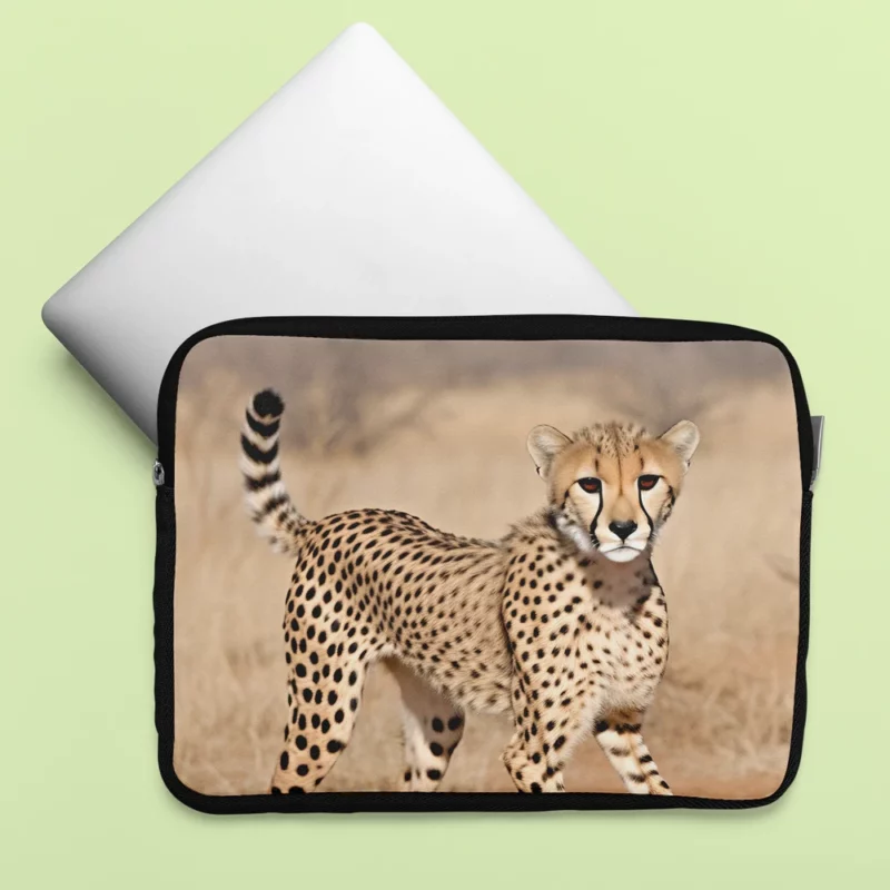 Cheetah Running Artwork Laptop Sleeve