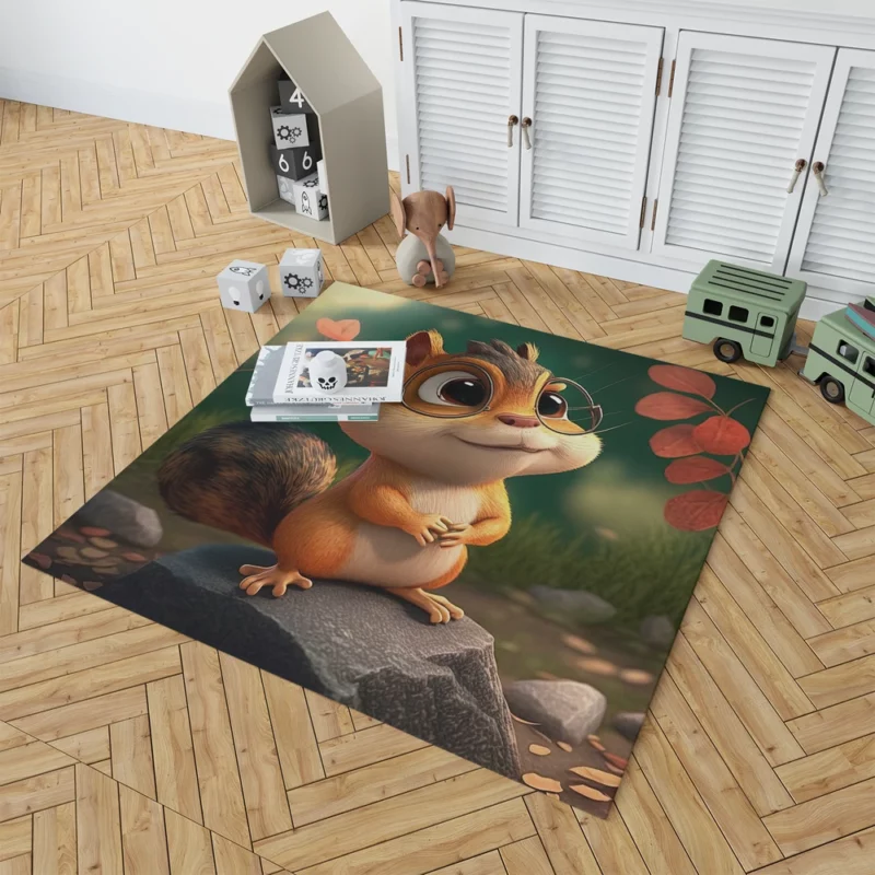 Chester Chipmunk in Disneys Encanto Style Rug 1