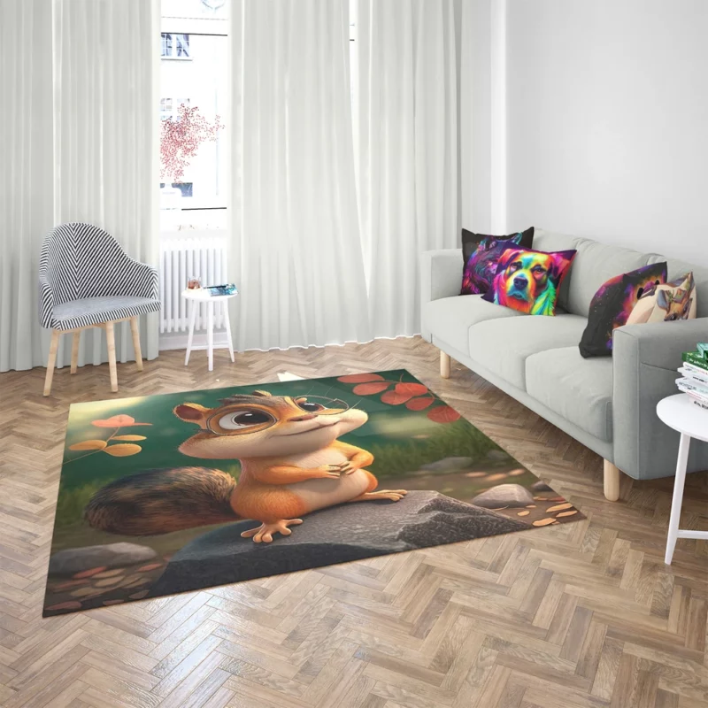 Chester Chipmunk in Disneys Encanto Style Rug 2