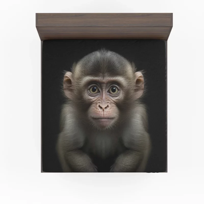 Chimpanzee Portrait Fitted Sheet