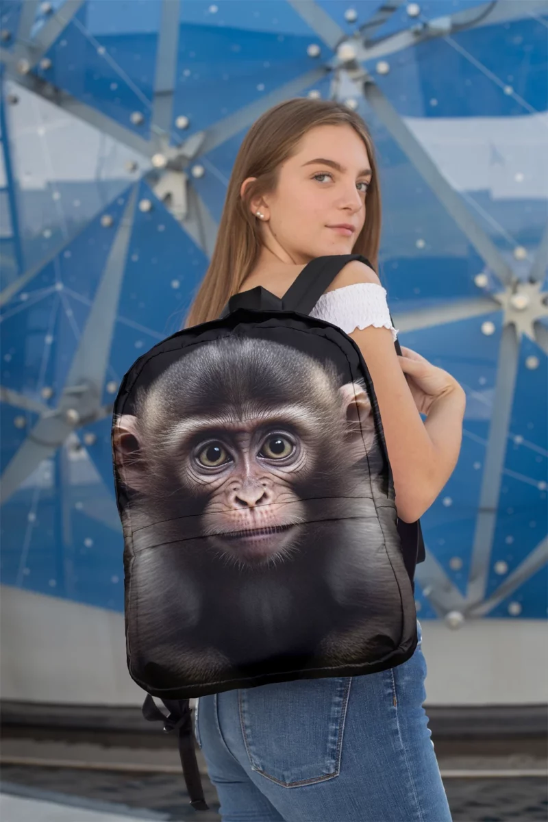 Chimpanzee Portrait Minimalist Backpack 2