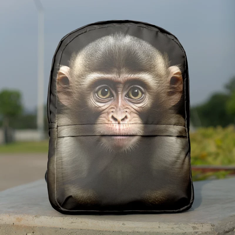 Chimpanzee Portrait Minimalist Backpack