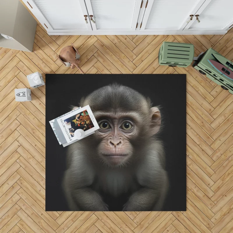 Chimpanzee Portrait Rug