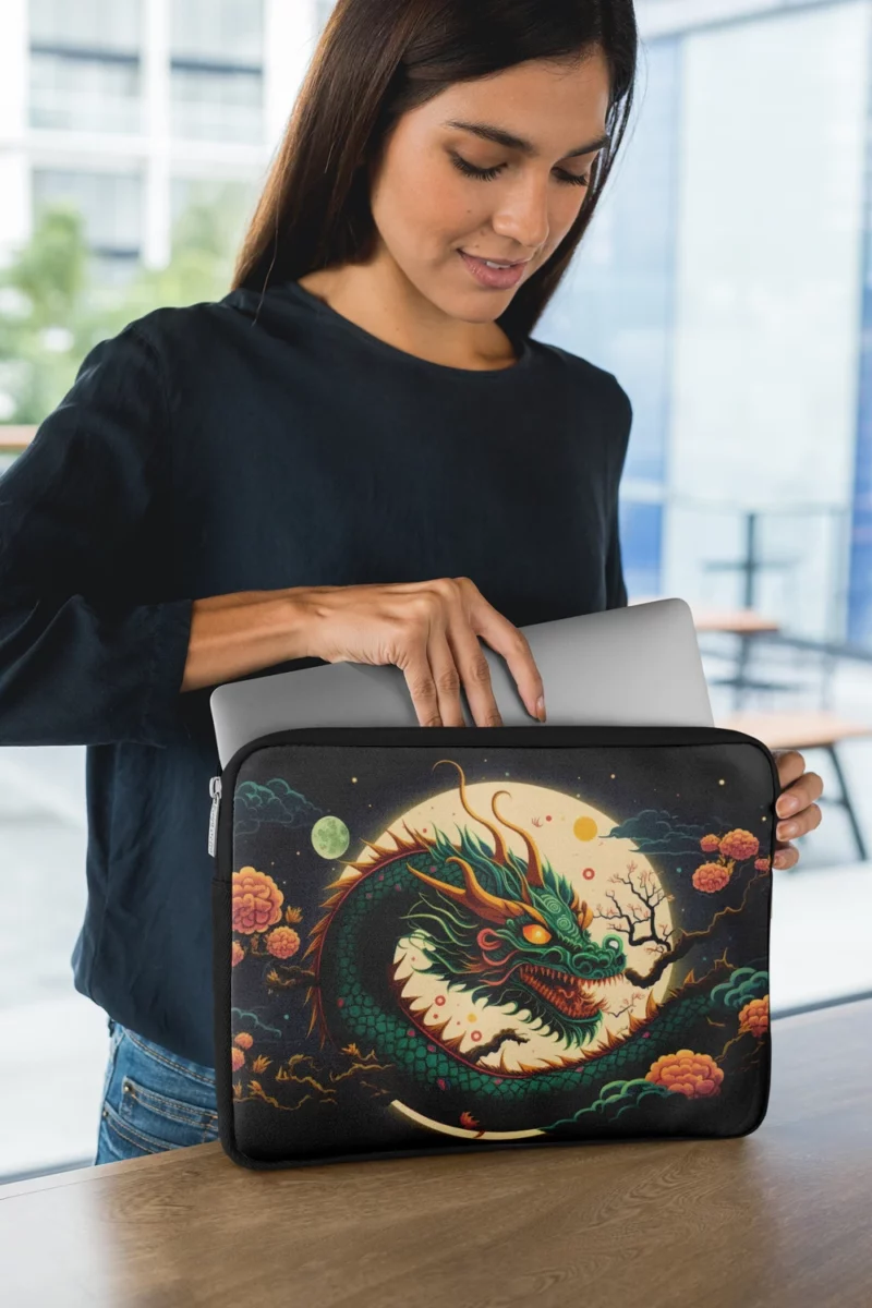 Chinese Dragon Illustration Laptop Sleeve 1