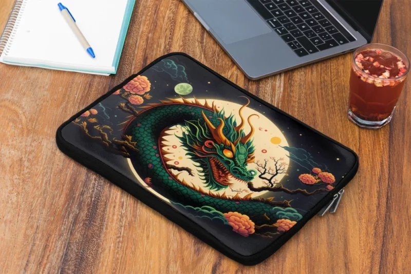 Chinese Dragon Illustration Laptop Sleeve 2