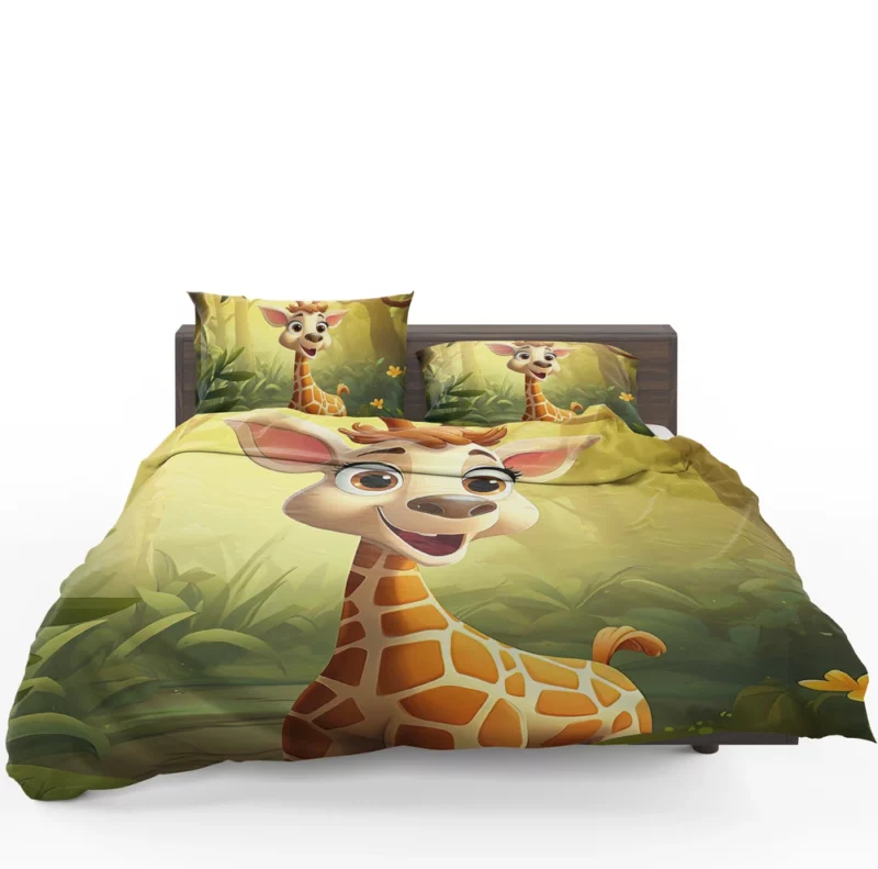 Close-Up Giraffe Portrait Bedding Set 1