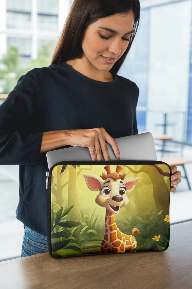 Close Up Giraffe Portrait Laptop Sleeve 1