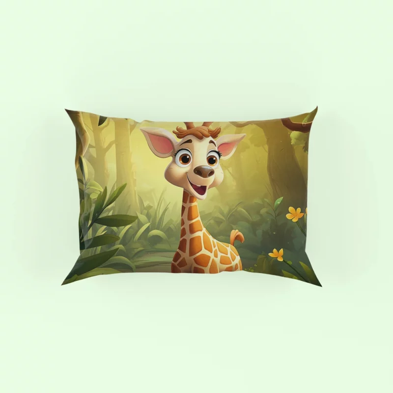 Close-Up Giraffe Portrait Pillow Case