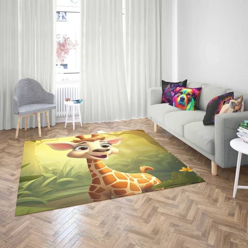 Close-Up Giraffe Portrait Rug 2