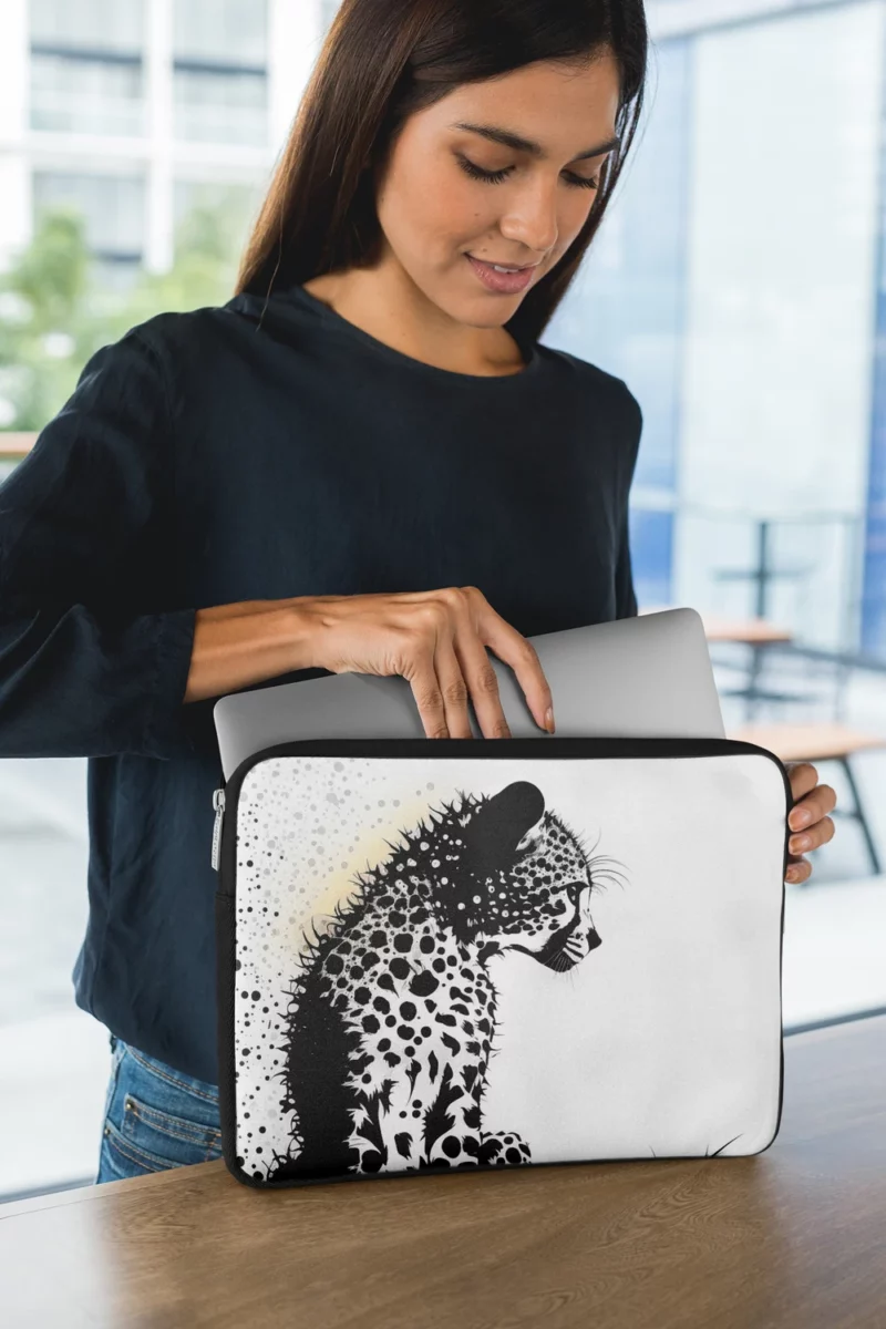 Close Up of a Leopard Laptop Sleeve 1