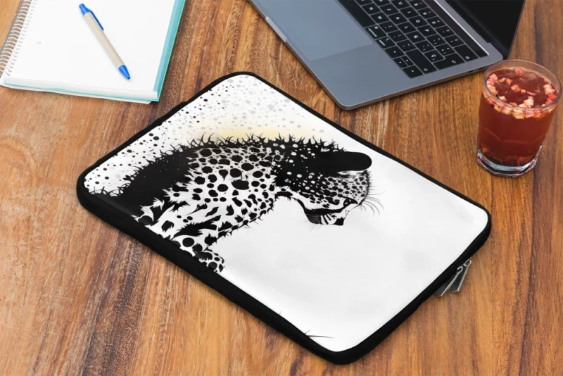 Close Up of a Leopard Laptop Sleeve 2