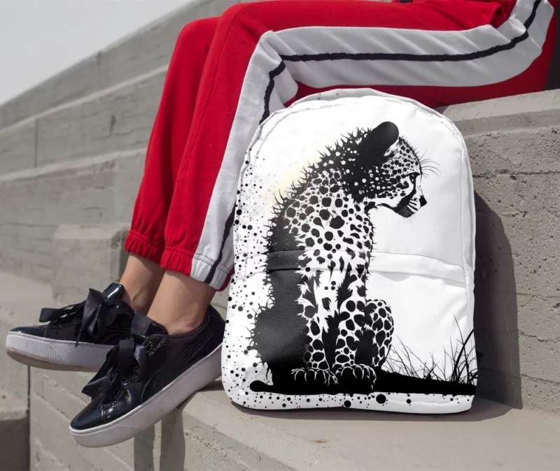 Close-Up of a Leopard Minimalist Backpack 1