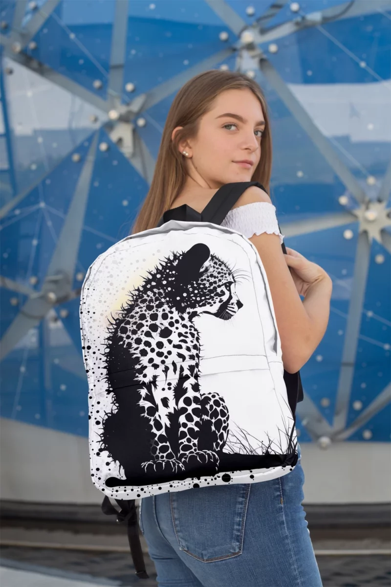 Close-Up of a Leopard Minimalist Backpack 2