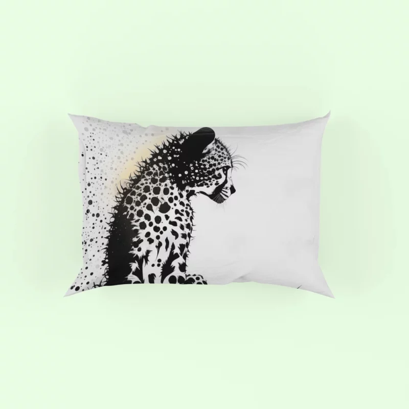 Close-Up of a Leopard Pillow Case