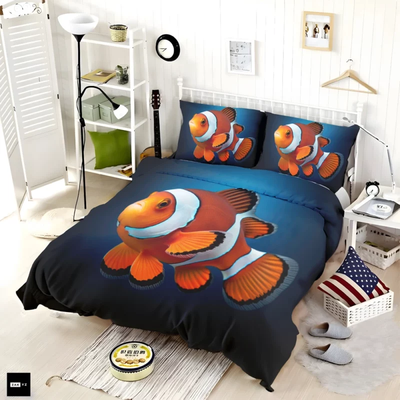 Clownfish AI Generated Bedding Set