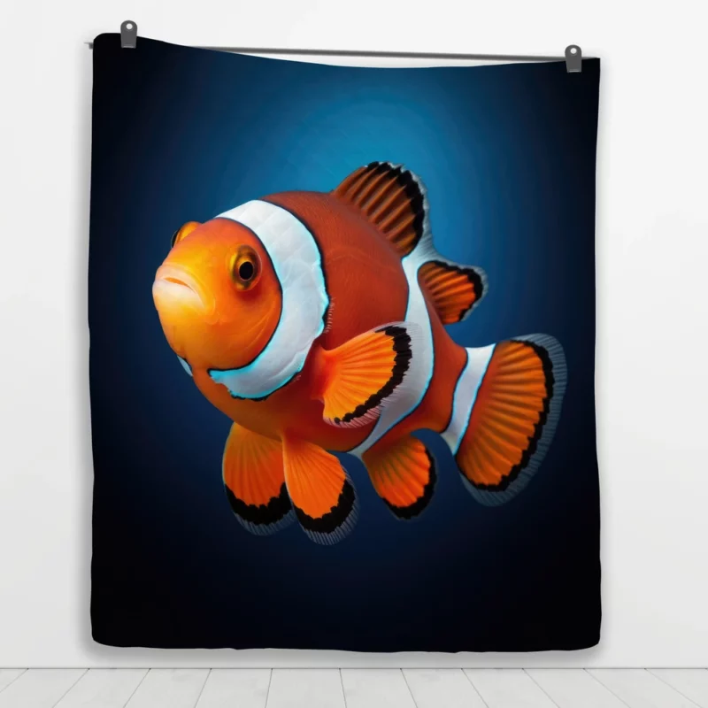 Clownfish AI Generated Quilt Blanket 1