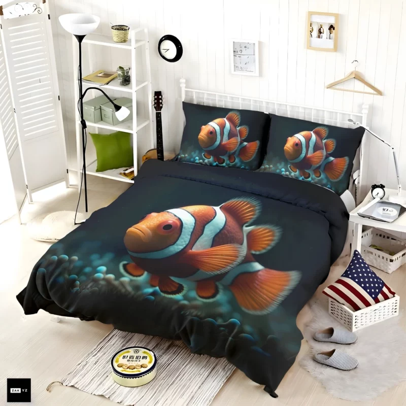 Clownfish in Aquarium Bedding Set