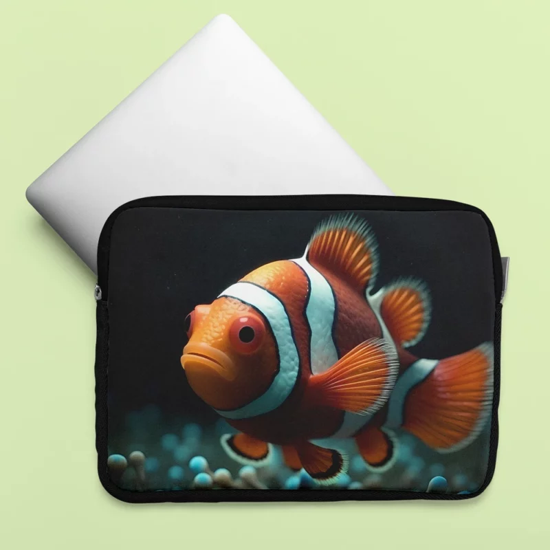 Clownfish in Aquarium Laptop Sleeve