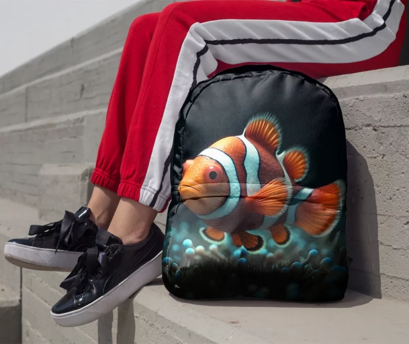 Clownfish in Aquarium Minimalist Backpack 1