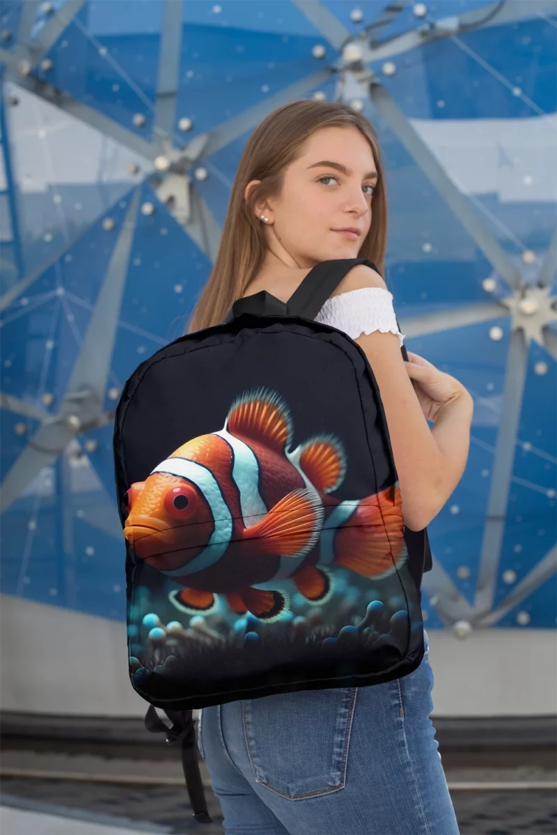 Clownfish in Aquarium Minimalist Backpack 2